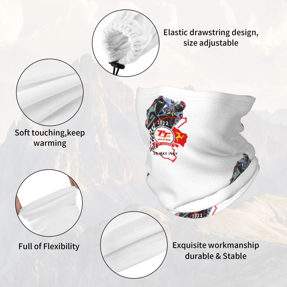 Isle Of Man TT Races Multifunk – Neck Gaiter Face Cover Bewertung und Preis